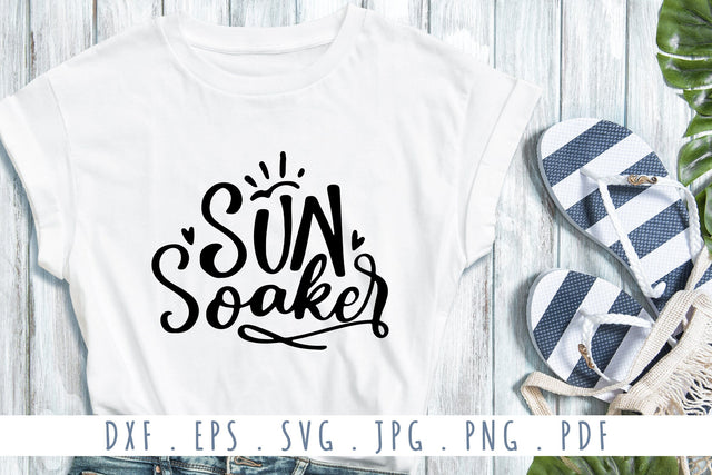 Sun Soaker SVG Funny Summer T-Shirt Quotes SVG dapiyupi store 