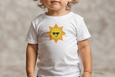 Sun with Sunglasses Mini Embroidery Embroidery/Applique DESIGNS Designed by Geeks 