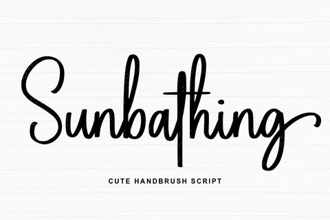 Sunbathing Font Abo Daniel Studio 
