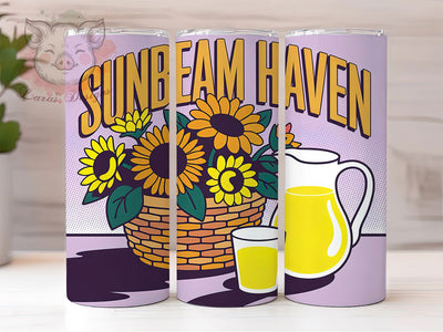 Sunbeam Haven 20oz Tumbler, Sunbeam Haven Quote, Motivational Wrap, Positive Sublimation Design, 20oz Tumbler Wrap, Sublimation Design PNG, Uplifting Gift Sublimation Lara' s Designs 