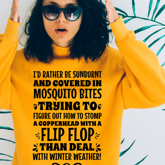 Sunburnt Mosquito Bites Funny Winter SVG | Hot Weather Humor Design Design File SVG So Fontsy VIP Design Shop 