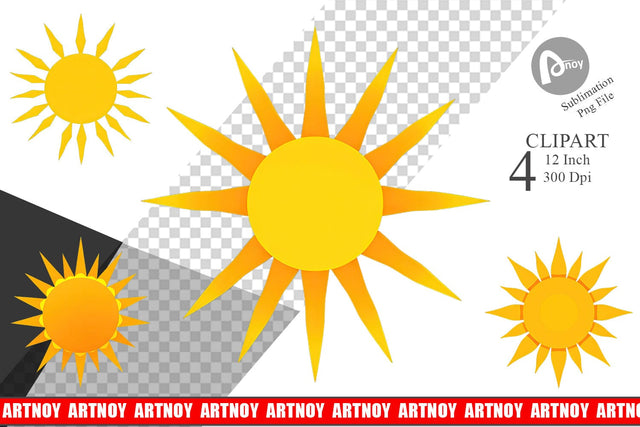 Sunburst Clipart Sublimation artnoy 