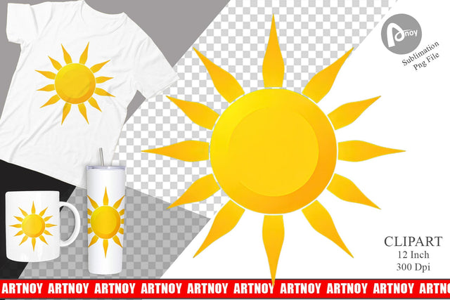 Sunburst Clipart Sublimation artnoy 
