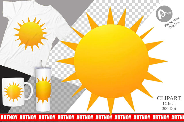 Sunburst Clipart Sublimation artnoy 