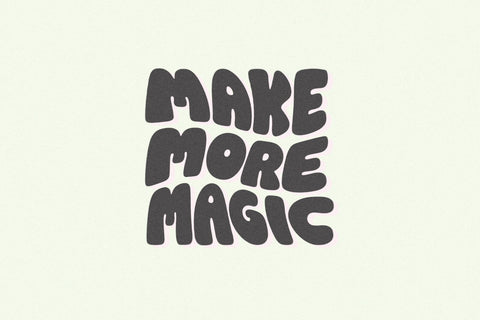 Sunday - A Bubbly Font Font KA Designs 