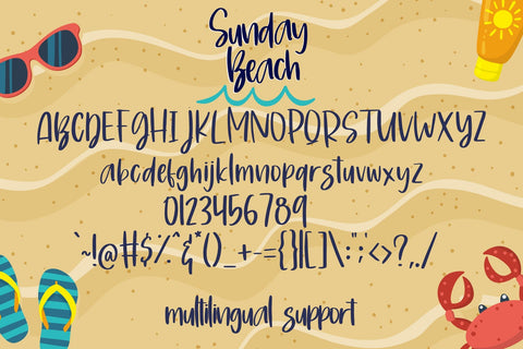 Sunday Beach Font Dm Letter Studio 