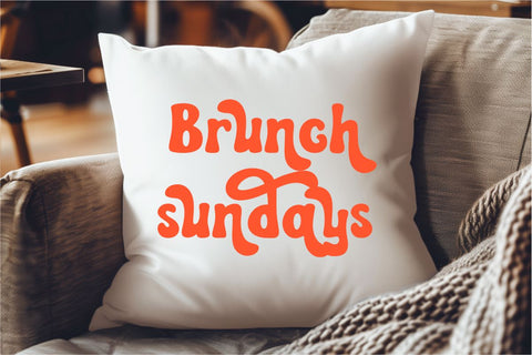 Sunday Brunch - Cute Groovy Font Masyafi Studio 