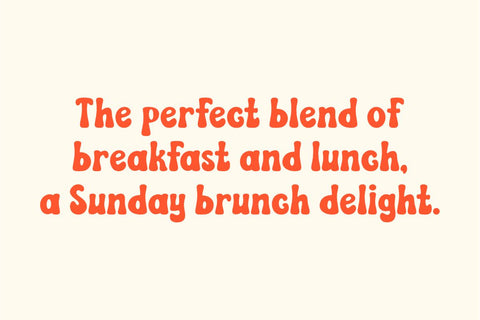 Sunday Brunch - Cute Groovy Font Masyafi Studio 