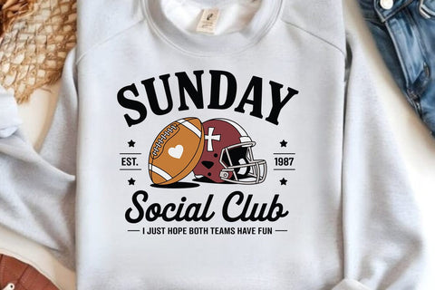 Sunday Est 1987 Social Club I Just Hope Both Teams Have Fun SVG Angelina750 