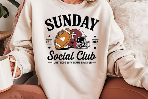 Sunday Est 1987 Social Club I Just Hope Both Teams Have Fun SVG Angelina750 