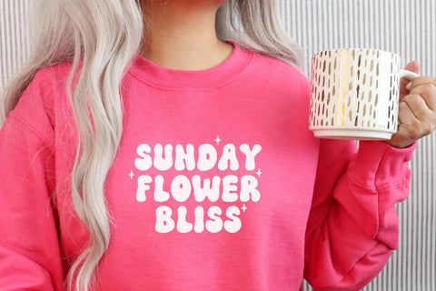 Sunday Flower - Cute Groovy Font Font Masyafi Studio 