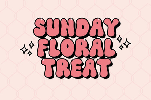 Sunday Flower - Cute Groovy Font Font Masyafi Studio 