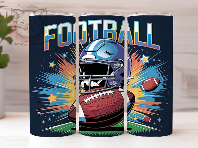 Sunday Football Tailgate Tumbler Wrap, Football Sublimation, 20oz Skinny Tumbler, Football PNG, Tailgating Tumbler, Sunday Football PNG, Football Fan Gift Sublimation Lara' s Designs 