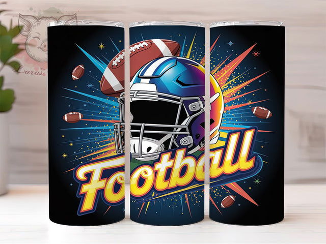 Sunday Football Tailgate Tumbler Wrap, Football Sublimation, 20oz Skinny Tumbler, Football PNG, Tailgating Tumbler, Sunday Football PNG, Football Fan Gift Sublimation Lara' s Designs 