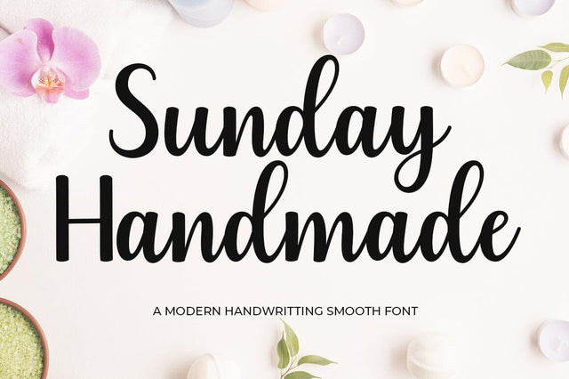 Sunday Handmade Font Studio Natural Ink 