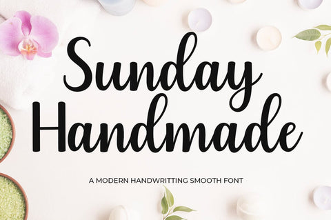 Sunday Handmade Font Studio Natural Ink 