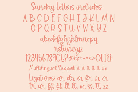 Sunday Letters, Cute Handwritten Script Font Designing Digitals 
