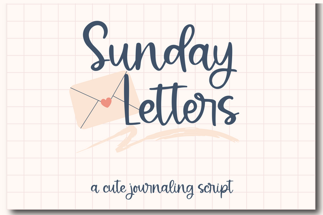 Sunday Letters, Cute Handwritten Script Font Designing Digitals 