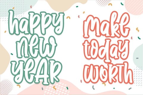 Sunday Party Font Font Dm Letter Studio 