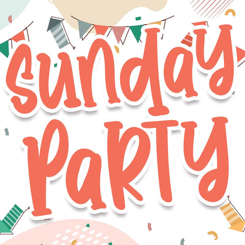 Sunday Party Font Font Dm Letter Studio 