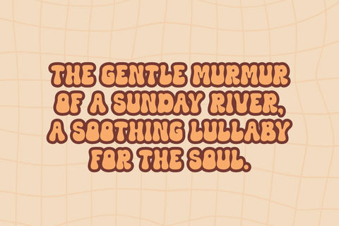 Sunday River - Cute Groovy Font Masyafi Studio 