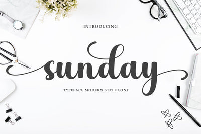 Sunday Script Font Rotterlab studio 