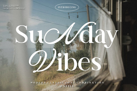 Sunday Vibes Font Studio Rhd Store 