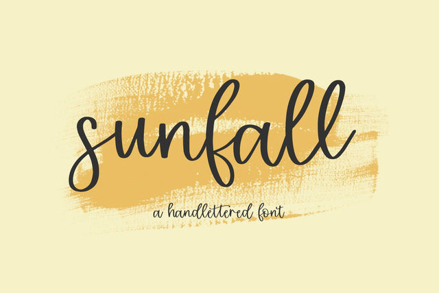 Sunfall Script Font Beck McCormick 