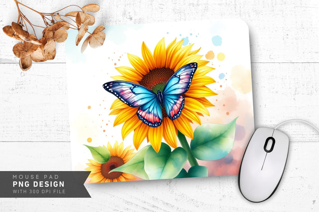 Sunflower And Dreamcatcher Mousepad Sublimation Regulrcrative 