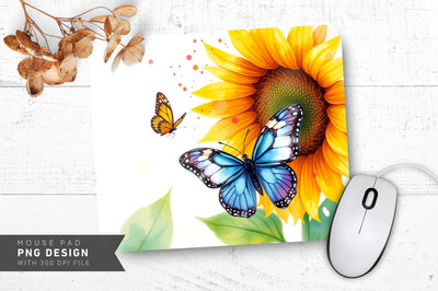 Sunflower And Dreamcatcher Mousepad Sublimation Regulrcrative 