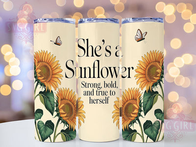 Sunflower Butterfly Floral 20oz Tumbler, Floral Tumbler Wrap, 20oz Sublimation Tumbler, Floral Sunflower Tumbler, Butterfly Tumbler Design, Boho Flower Tumbler, Nature Lover Tumbler Sublimation SvggirlplusArt 