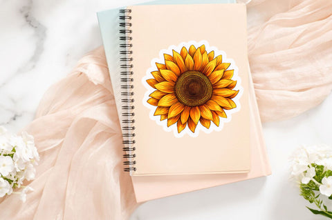 Sunflower clipart Sticker Design Sublimation Regulrcrative 