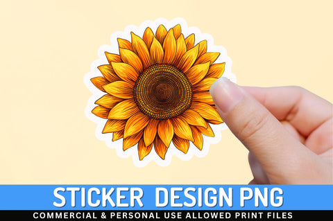 Sunflower clipart Sticker Design Sublimation Regulrcrative 