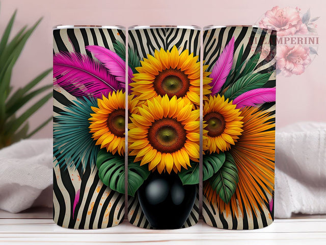 Sunflower Cow Farmhouse 20oz Tumbler, Cow Print Design, 20oz Sublimation Wrap, Farmhouse Style Tumbler, Floral Cow Gift, Rustic Tumbler Design, Sunflower Lover Gift Sublimation Li Zamperini 