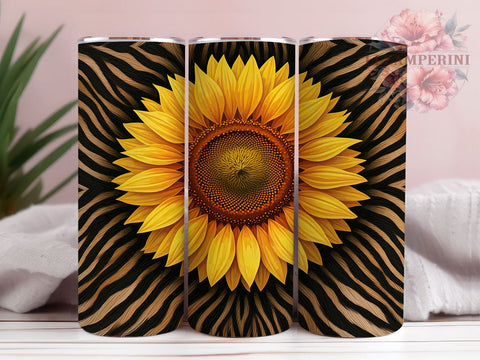 Sunflower Cow Tumbler, Leopard Print Drinkware, Western Style Tumbler, Farmhouse Decor Tumbler, Rustic Sublimation Design, Country Chic Tumbler, Unique Gift for Cow Lovers Sublimation Li Zamperini 