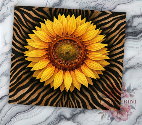 Sunflower Cow Tumbler, Leopard Print Drinkware, Western Style Tumbler, Farmhouse Decor Tumbler, Rustic Sublimation Design, Country Chic Tumbler, Unique Gift for Cow Lovers Sublimation Li Zamperini 