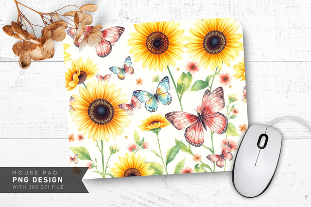 Sunflower Delight Mousepad Design Sublimation Regulrcrative 