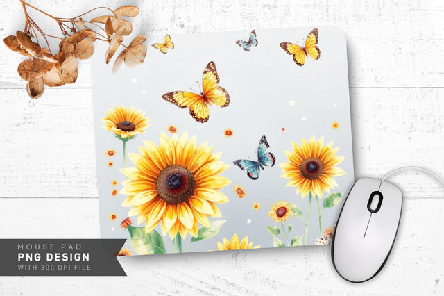 Sunflower Delight Mousepad Sublimation Regulrcrative 