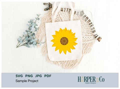 Sunflower Dots SVG PNG Cut EPS File SVG HarperNCo 