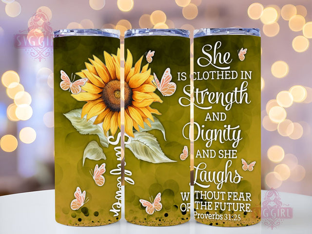 Sunflower Floral 20oz Tumbler Wrap Sublimation Design, Straight Tapered Tumbler Wrap, Sunflower Gift Tumbler Png, Instant Digital Download Sublimation SvggirlplusArt 