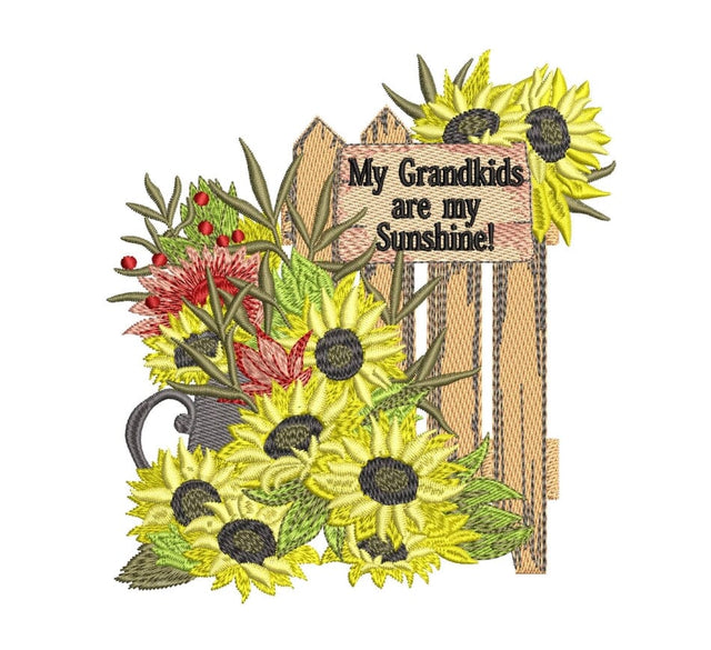 Sunflower garden Embroidery/Applique DESIGNS ArtEMByNatalia 