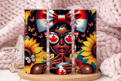 Sunflower Girl Tumbler Wrap 20 oz Skinny Tumbler Sublimation Design, Sunflower Tumbler Design Sublimation DesignSVG 