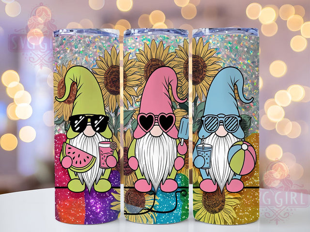 Sunflower Gnome Hello Summer 20oz Tumbler, Hello Summer Tumbler, 20oz Sublimation Tumbler, Summer Gnome Design, Floral Sunflower Tumbler, Boho Summer Tumbler, Cute Gnome Tumbler Wrap Sublimation SvggirlplusArt 