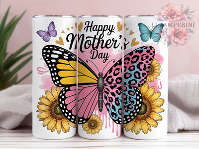 Sunflower Leopard Mama Tumbler, Leopard Glitter Tumbler, Mama 20oz Wrap, Sublimation Design, Stylish Gift Idea, Mother's Day Sunflower Wrap, Glitter Leopard Mama Tumbler Sublimation Li Zamperini 