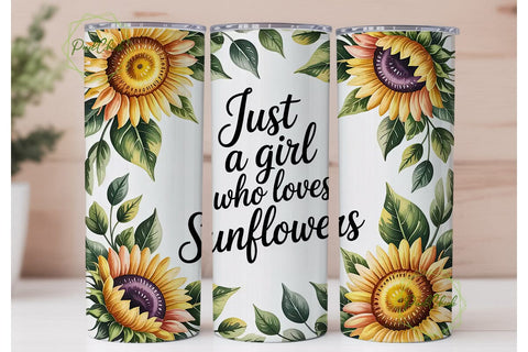 Sunflower Love Tumbler Wrap Sublimation PixelChick 