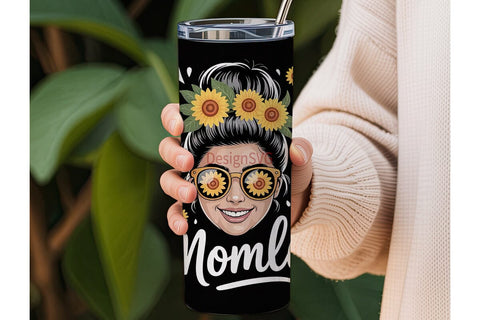 Sunflower Mom Life 20oz Tumbler Wrap Sublimation DesignSVG 