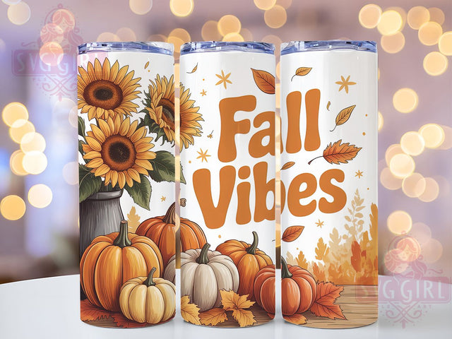Sunflower Pumpkin Spice Fall Tumbler, Fall Vibes, Pumpkin Spice, 20Oz Tumbler Wrap, Sublimation Drinkware, Autumn Aesthetic, Cozy Season Sublimation SvggirlplusArt 
