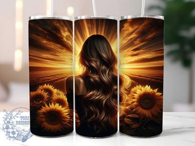Sunflower Self Love Tumbler Wrap, Western Country Wrap, 20oz Tumbler Sublimation, Daily Affirmation Design, Rustic Floral Sublimation, Empowerment Quote Tumbler, Cowgirl Positivity Wrap Sublimation ToriDesigns 