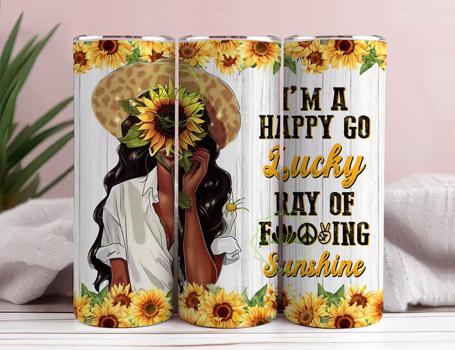 Sunflower Stainless Steel Tumbler Gifts For Women Girls Teens Adults Flower Lovers Coffee Travel Sublimation PixelChick 