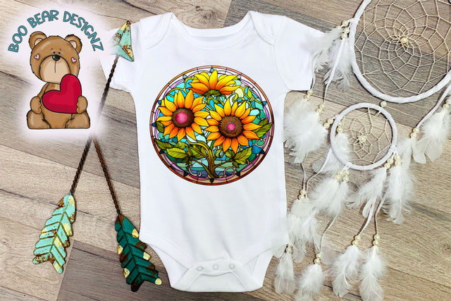 Sunflower Sublimation design Sublimation Boo Bear Designz 